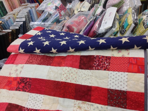 Patches flag quilt.