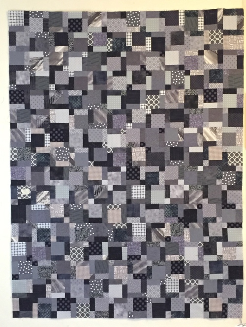 Disappearing Nine Patch quilt top.